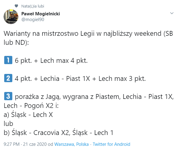 TRZY WARIANTY na zdobycie przez Legię mistrzostwa w najbliższy weekend